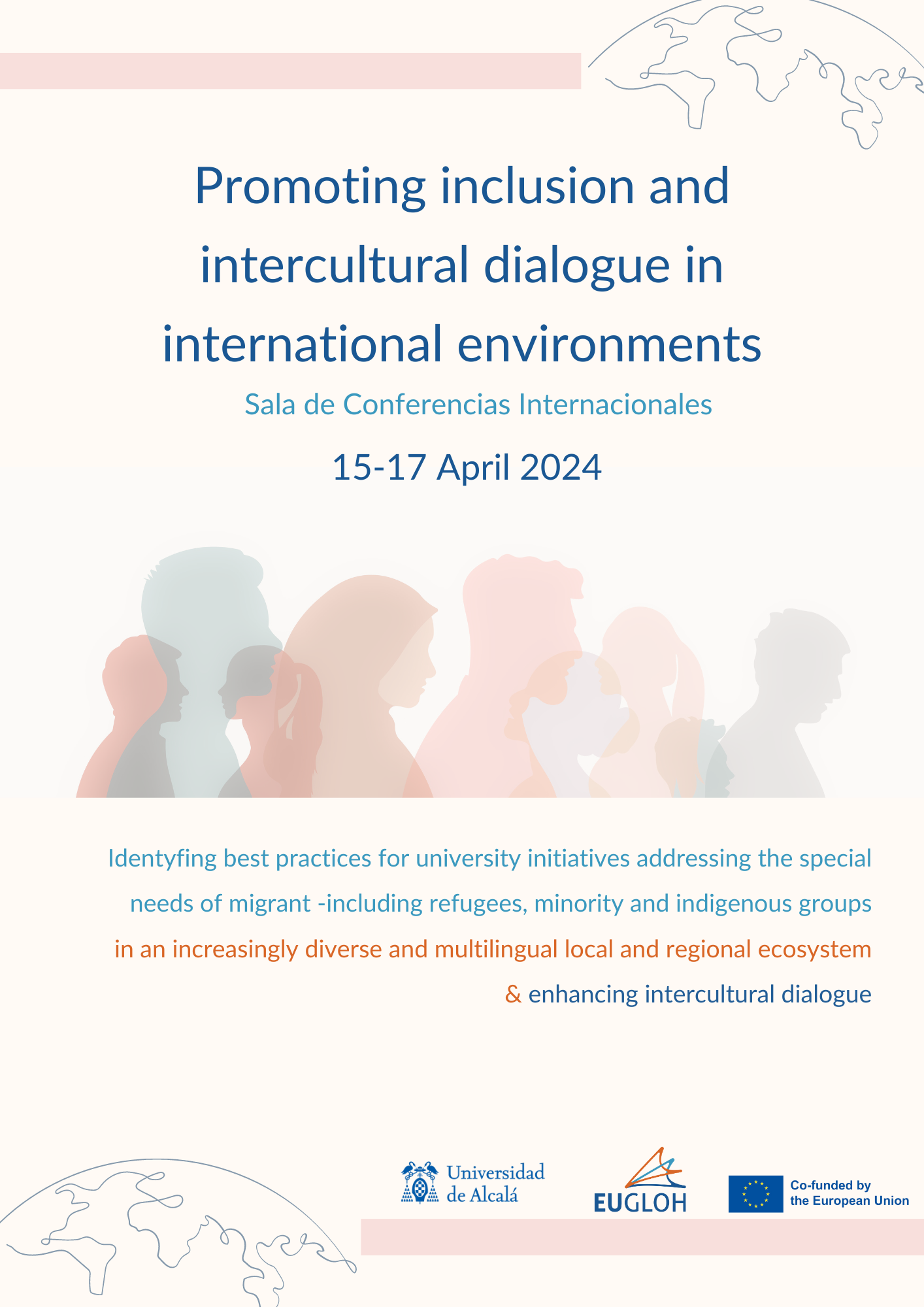 15-17 Abril 2024 Promoting inclusion and intercultural dialogue in international environments